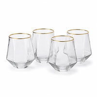 Set 4 verres Facette — Or