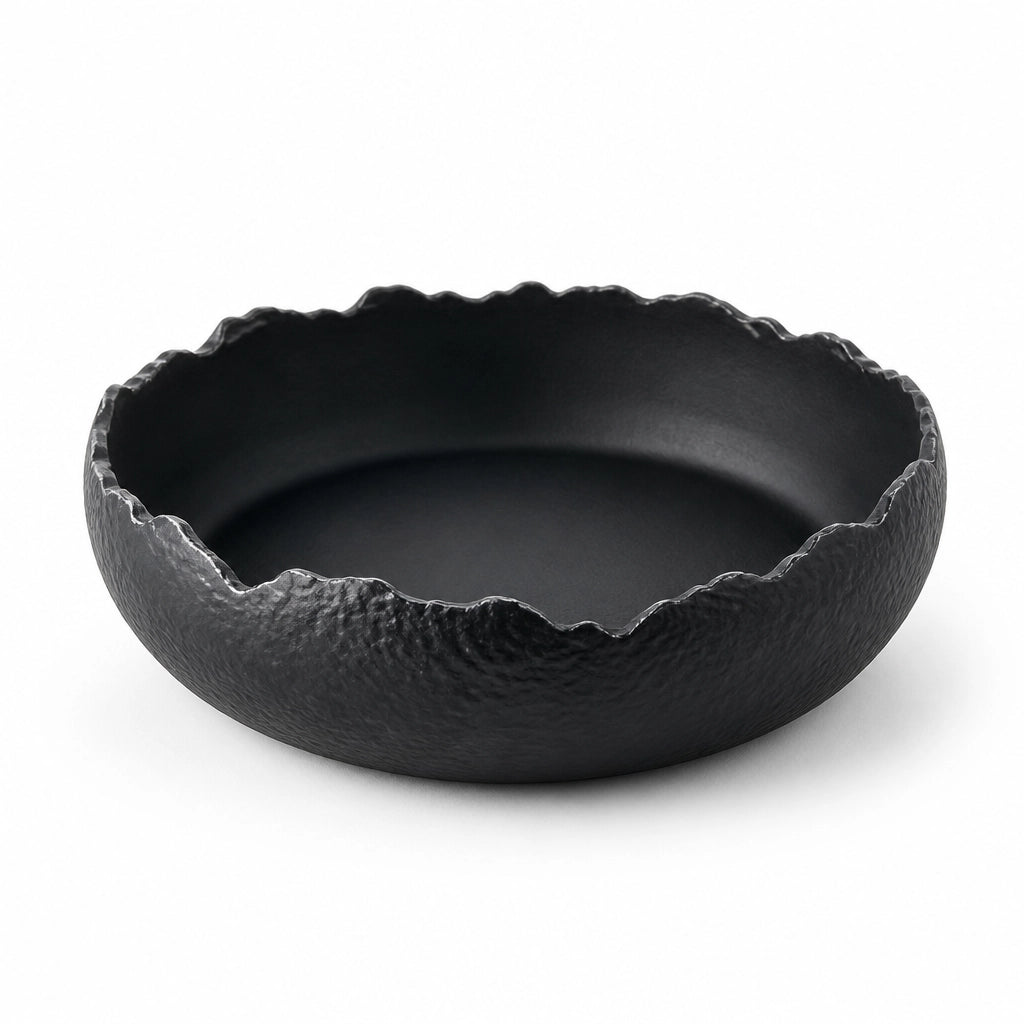 Assiette creuse Vasque Onyx - Packshot 3/4 fond blanc