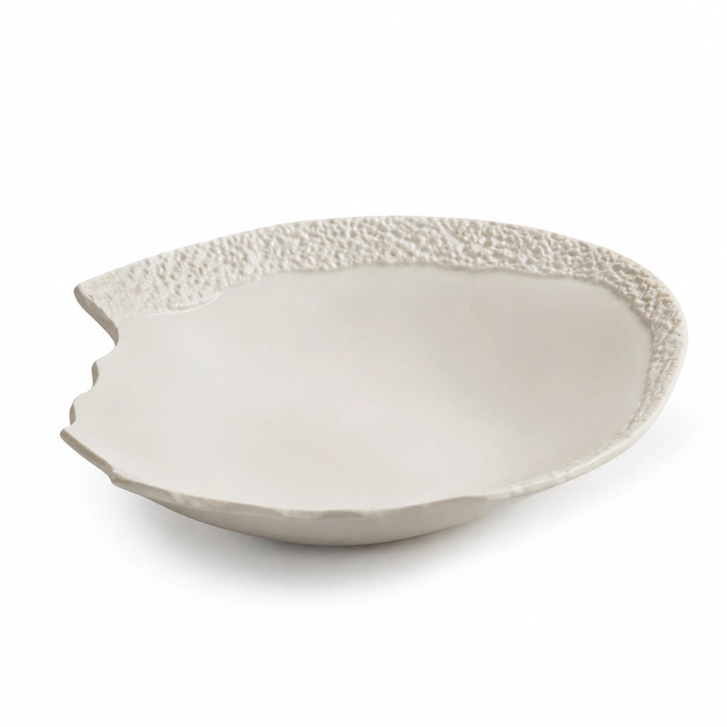 Assiette creuse Roche Albatre - Packshot 3/4 fond blanc