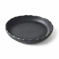 Assiette Halo Onyx - Packshot 3/4 fond blanc