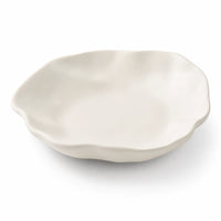 Assiette creuse Vague Albatre - Packshot 3/4 fond blanc