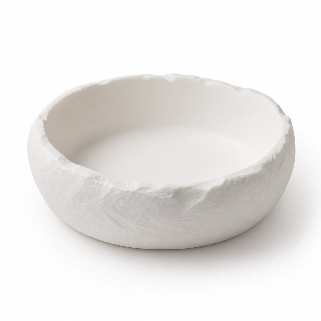 Assiette creuse Vasque Albatre - Packshot 3/4 fond blanc