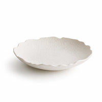 Assiette Petale Albatre - Packshot 3/4 fond blanc
