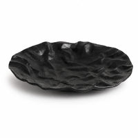 Assiette Faille Onyx - Packshot 3/4 fond blanc