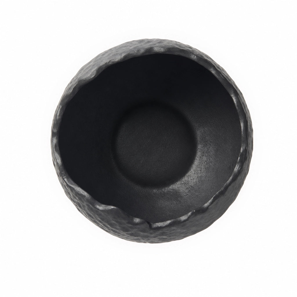 Bol Galet Onyx - Packshot top-down 90 - vue du dessus interieur bol vide