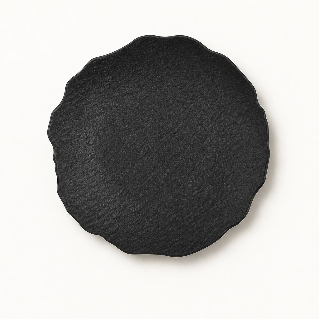 Assiette Petale Onyx - Packshot top-down 90