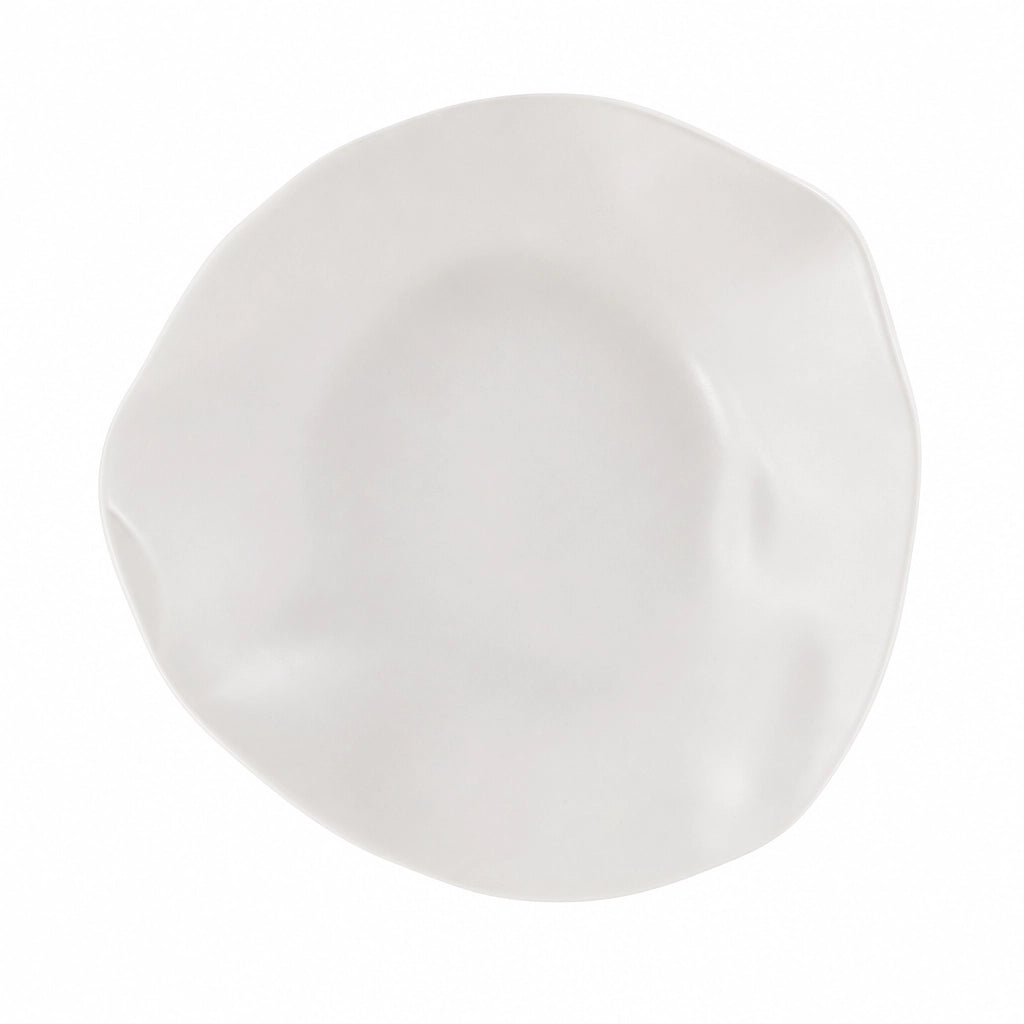 Assiette creuse Vague Albatre - Packshot top-down 90