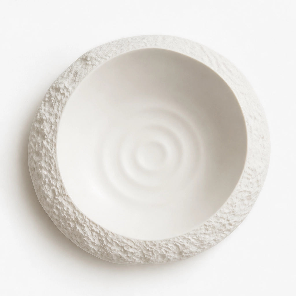 Assiette Voile Albatre - Packshot top-down 90