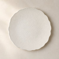 Assiette Petale Albatre - Packshot top-down 90
