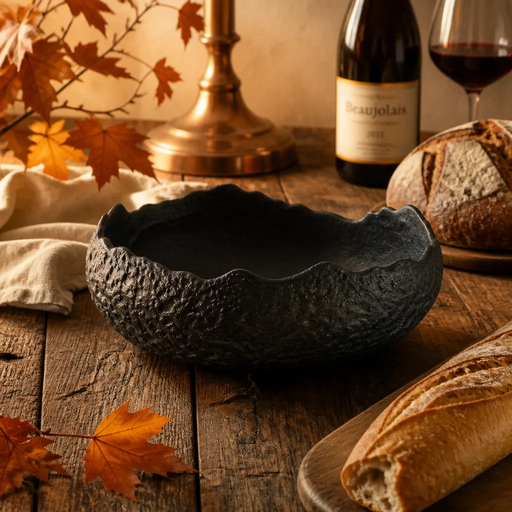 Saladier Bassin Onyx - Table familiale automne France
