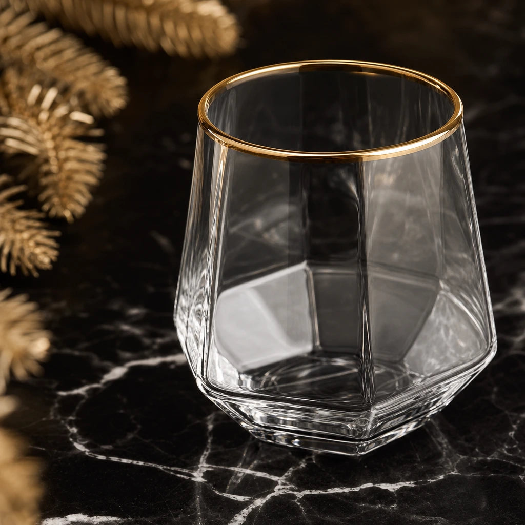 Set 4 verres Facette — Or