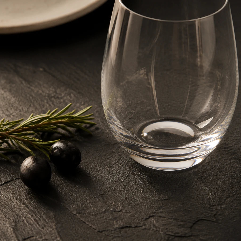 Set 2 verres Pur Ballon - Ardoise olives noires romarin