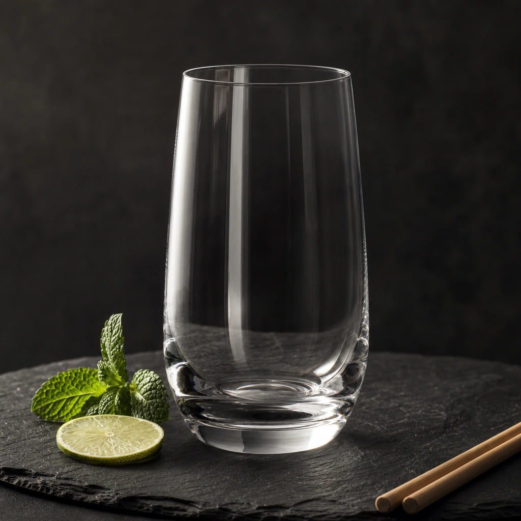 Set 2 verres Pur Highball - Ardoise menthe citron vert paille