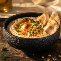 Bol Pierre Onyx - Houmous huile olive paprika pignons pita