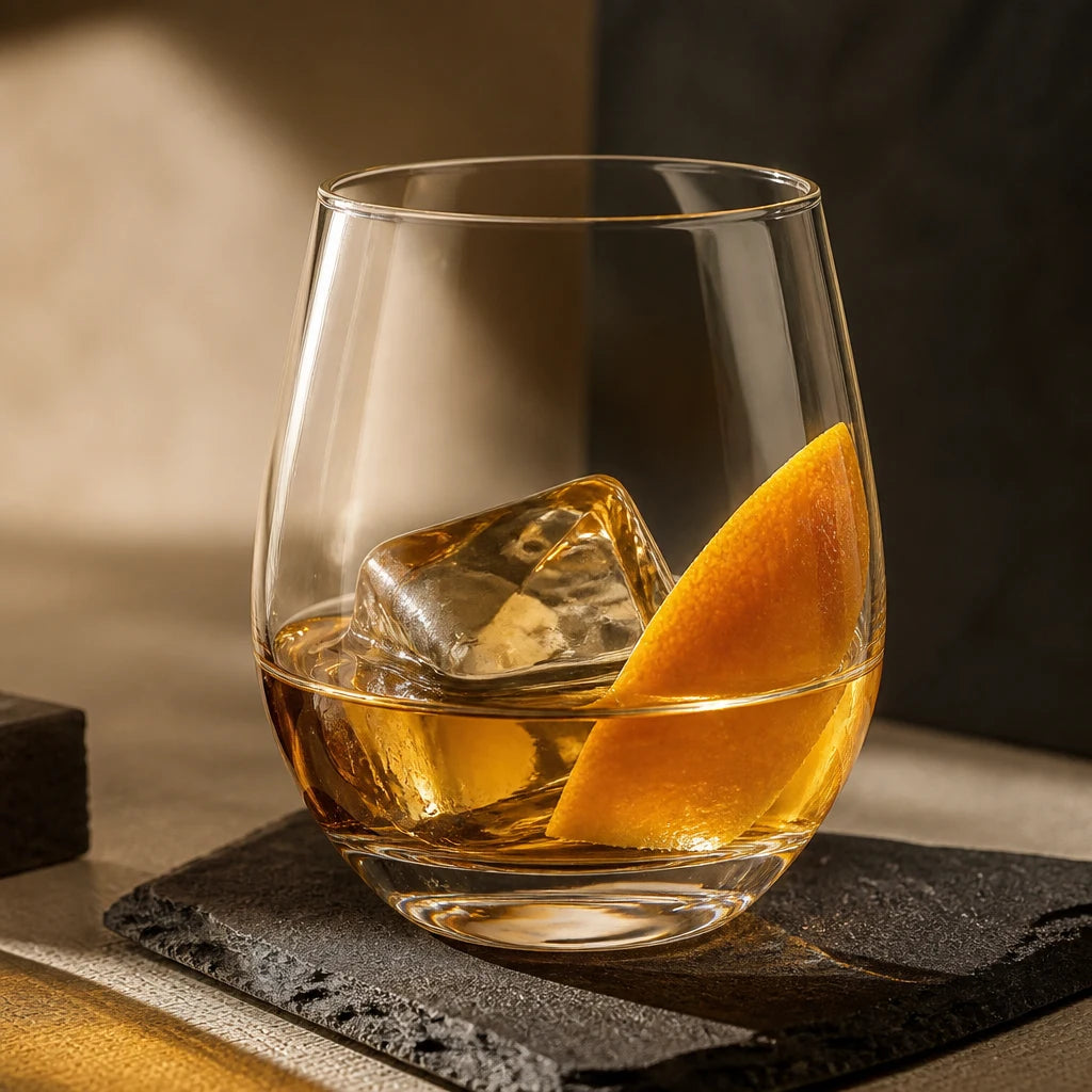 Set 2 verres Pur Ballon - Whisky single malt ambre dore zeste