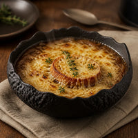 Saladier Bassin Onyx - Soupe oignon gratinee gruyere