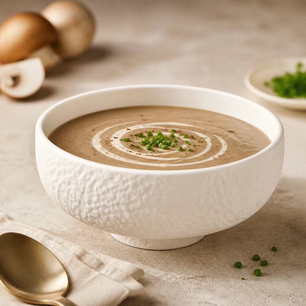 Bol Pierre Albatre - Veloute champignons creme ciboulette