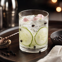 Set 4 verres Pur Tumbler - Gin tonic concombre genievre rose