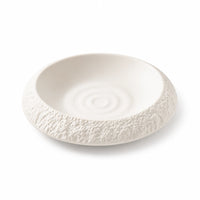 Assiette Voile Albatre - Packshot 3/4 fond blanc pur