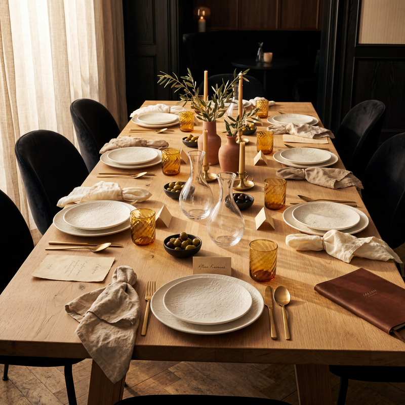 L'art de la table contemporain.